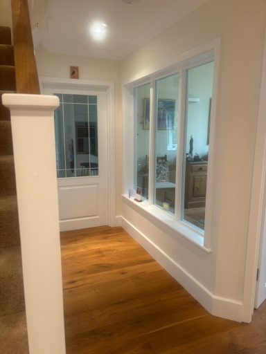 Freshly painted hallway by a female painter and decorator in Maidstone