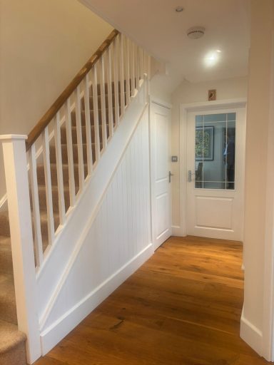 Freshly painted hallway by a female painter and decorator in Maidstone