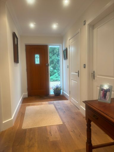 Freshly painted hallway by a female painter and decorator in Maidstone